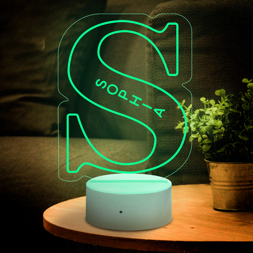 A-Z Letter Night Light