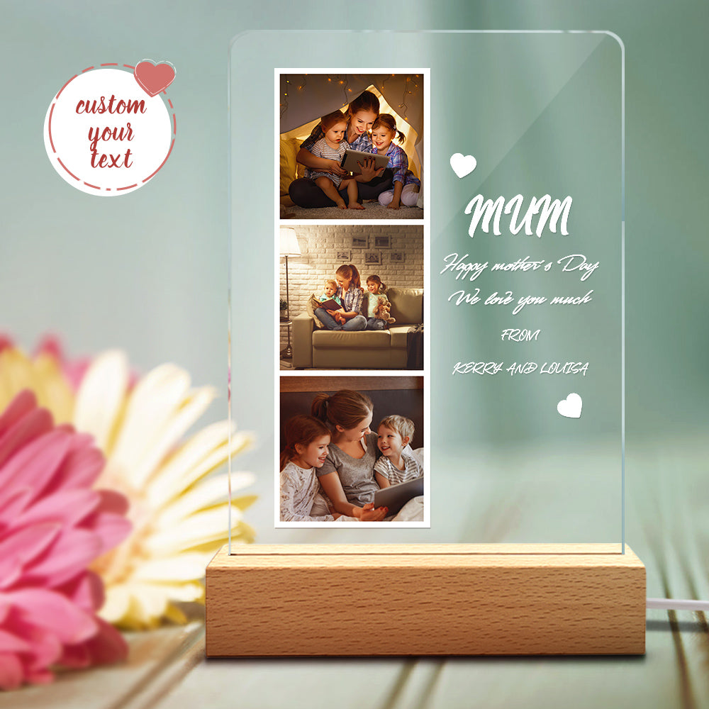 Photo Name Acrylic Night Light