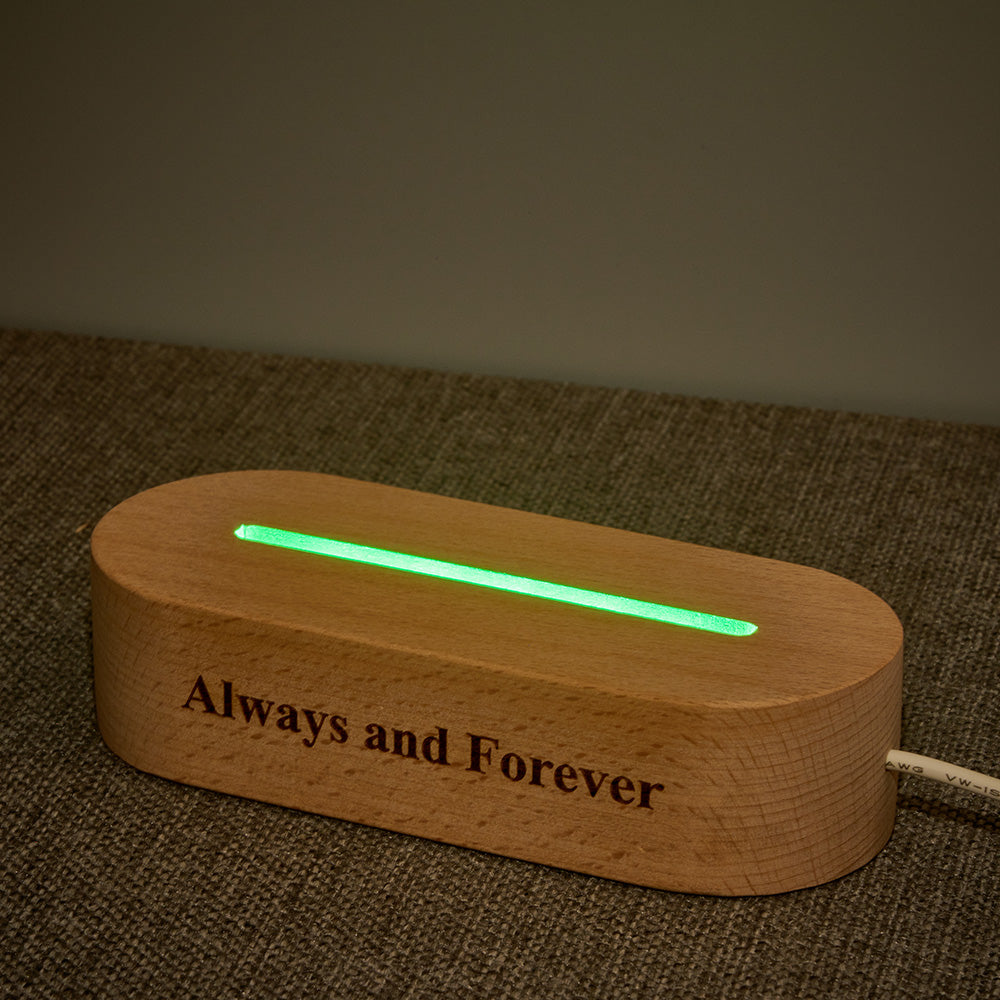 Heart Acrylic Plaque Night Light