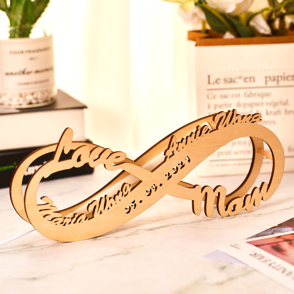 Infinity Wood Night Lamp