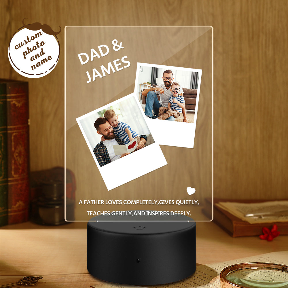 Dad Photo Night Lamp