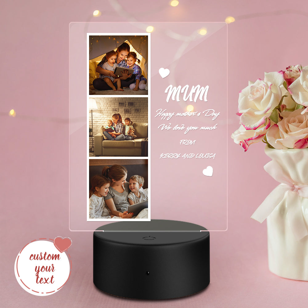 Photo Name Acrylic Night Light