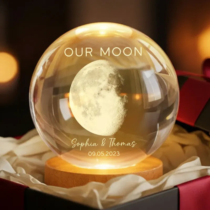 Moon Phase Crystal Night Light