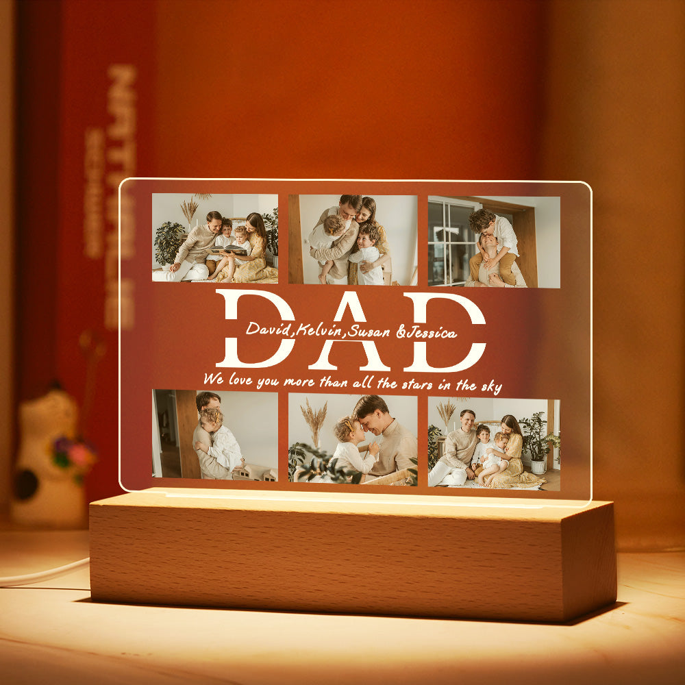 Dad Photo LED Night Light