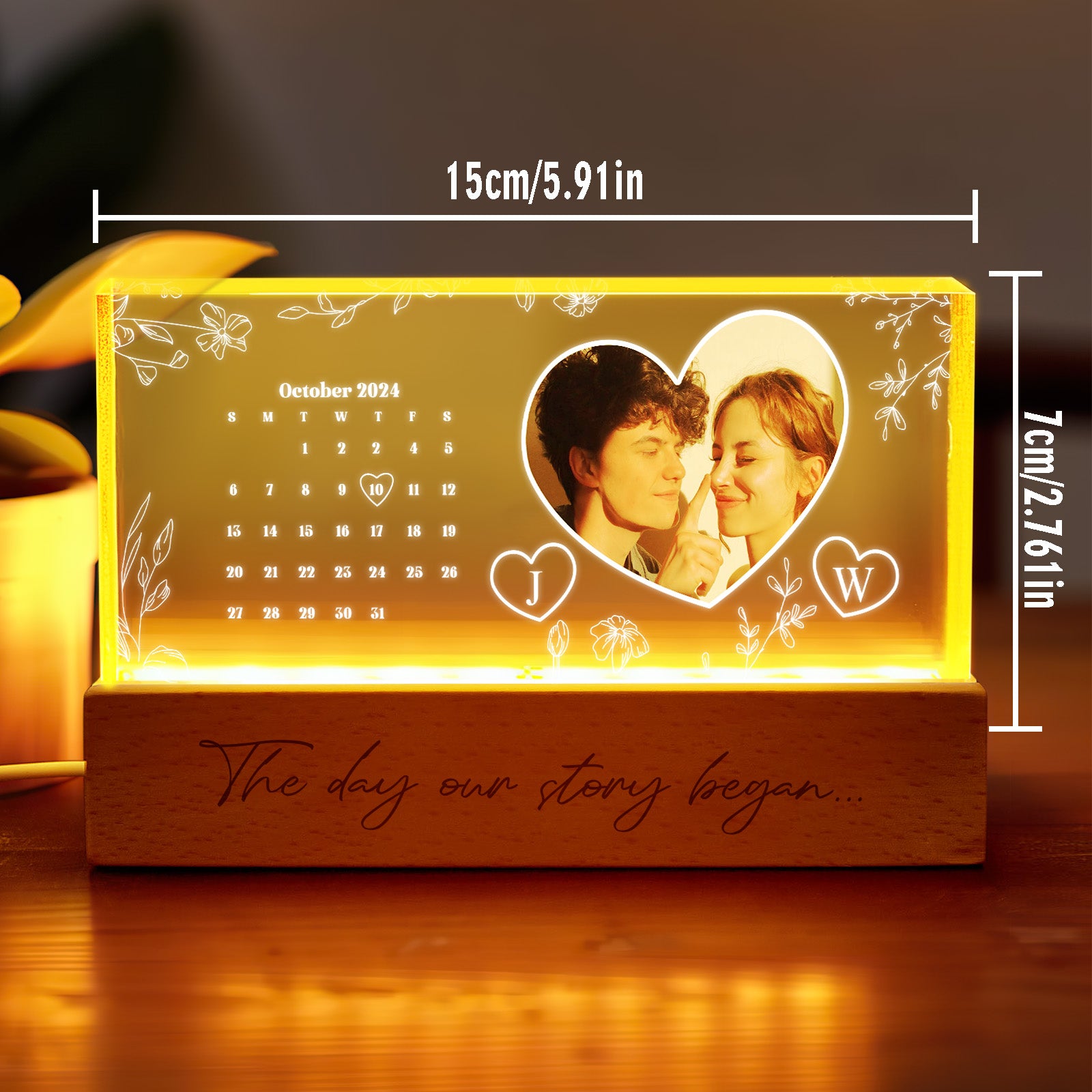 Calendar Photo Night Light