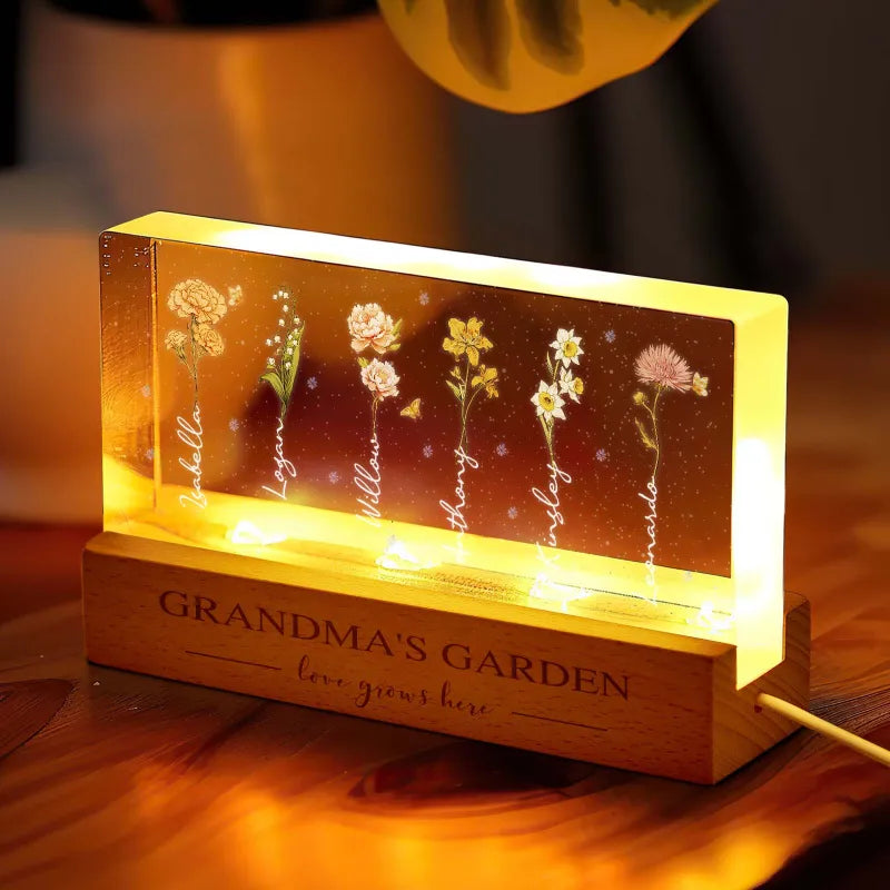 Grandma Flower LED Night Light