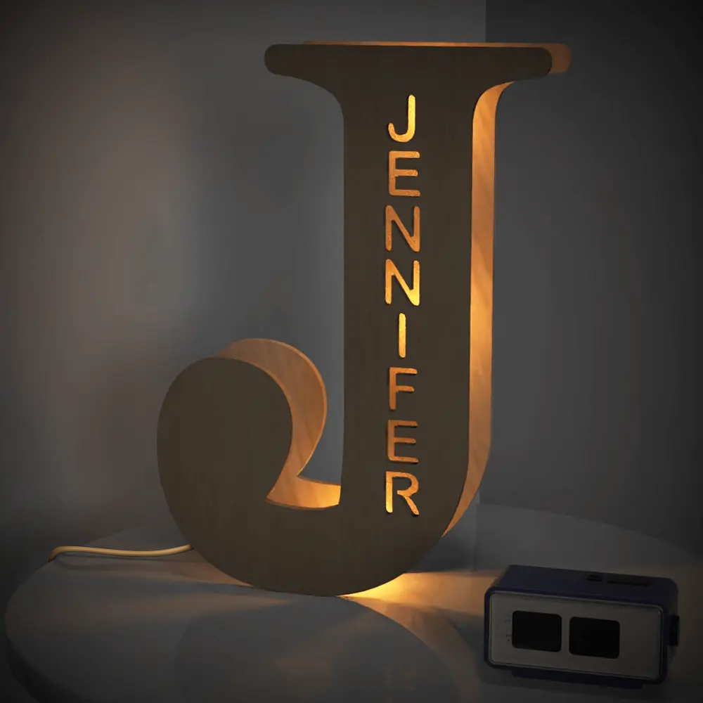 Wooden Letter Night Light