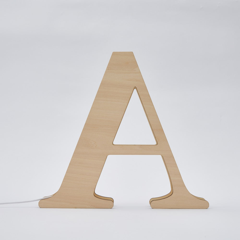 Wooden Name Letter Night Light
