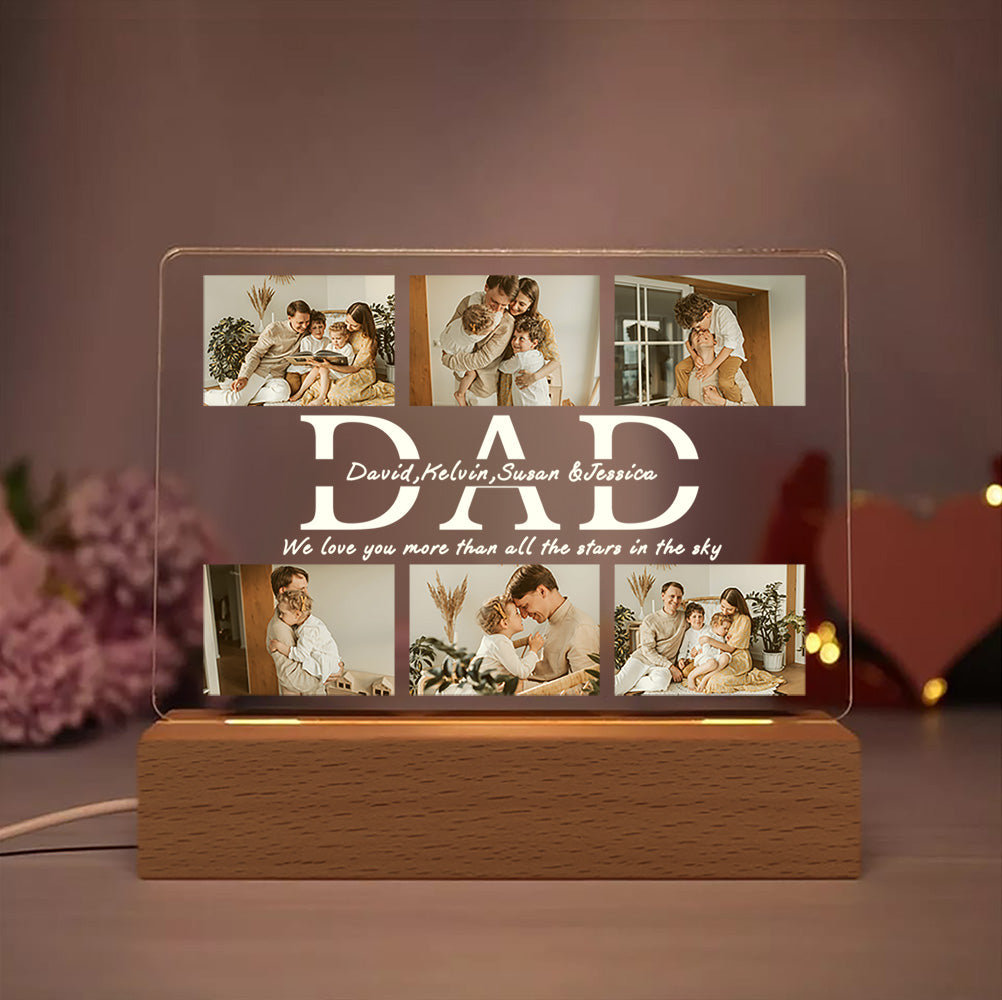 Dad Photo LED Night Light
