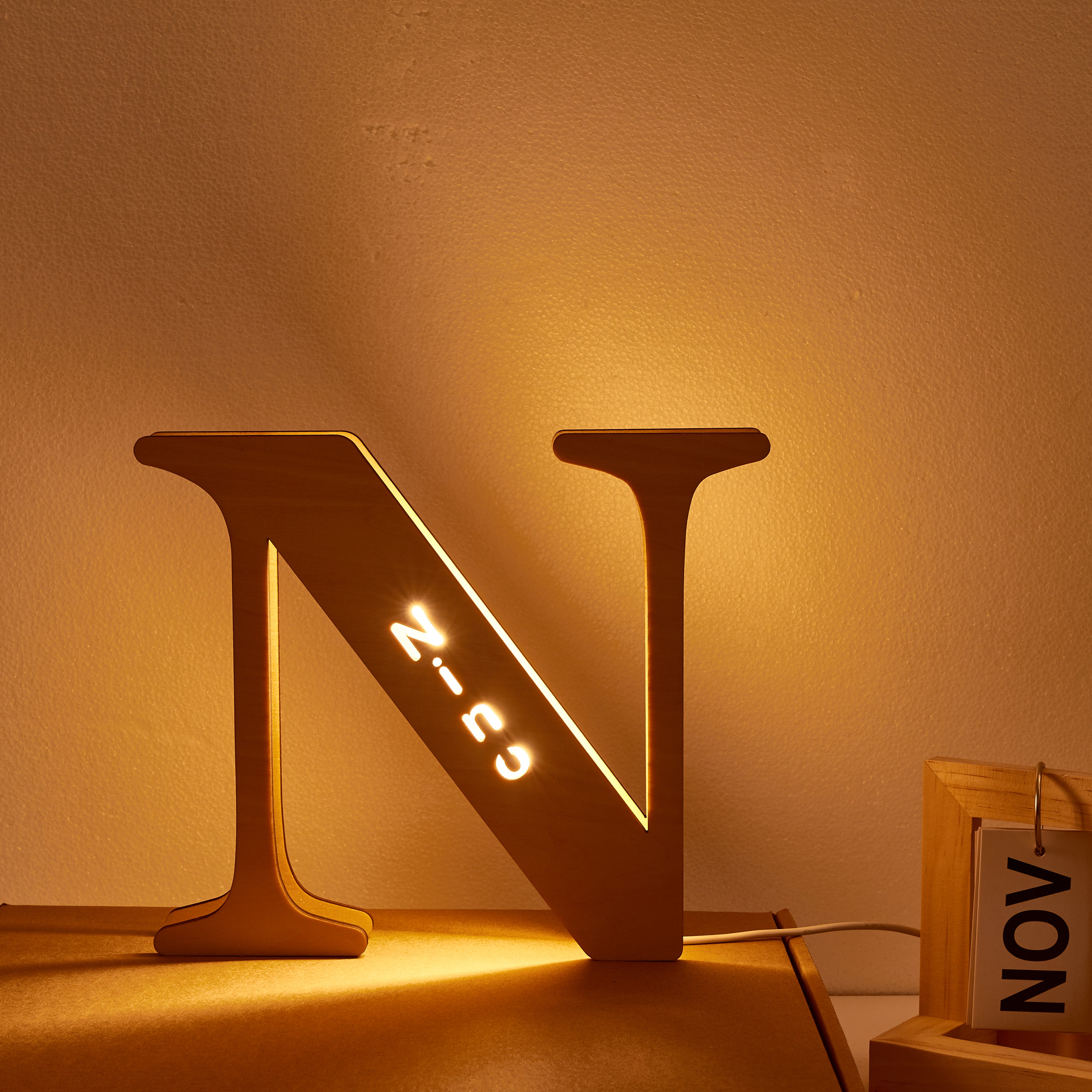 Wooden Letter Night Light