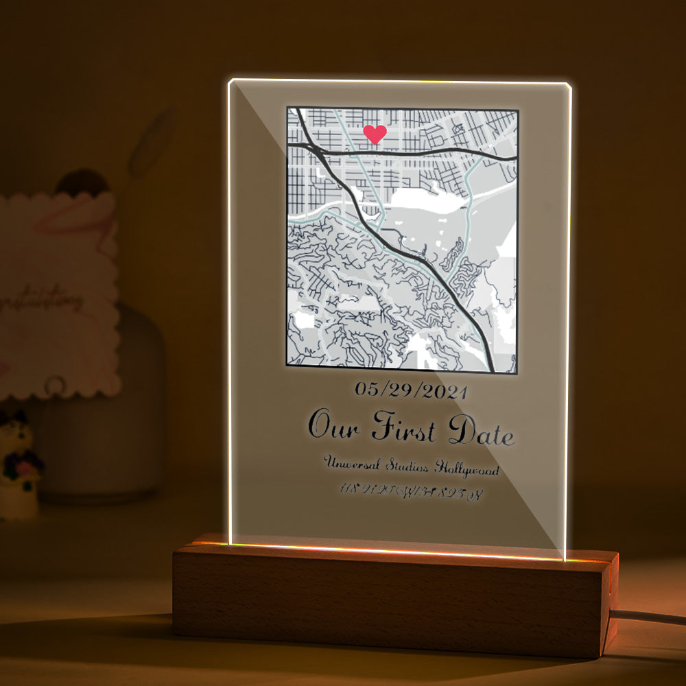 Acrylic Map Night Light