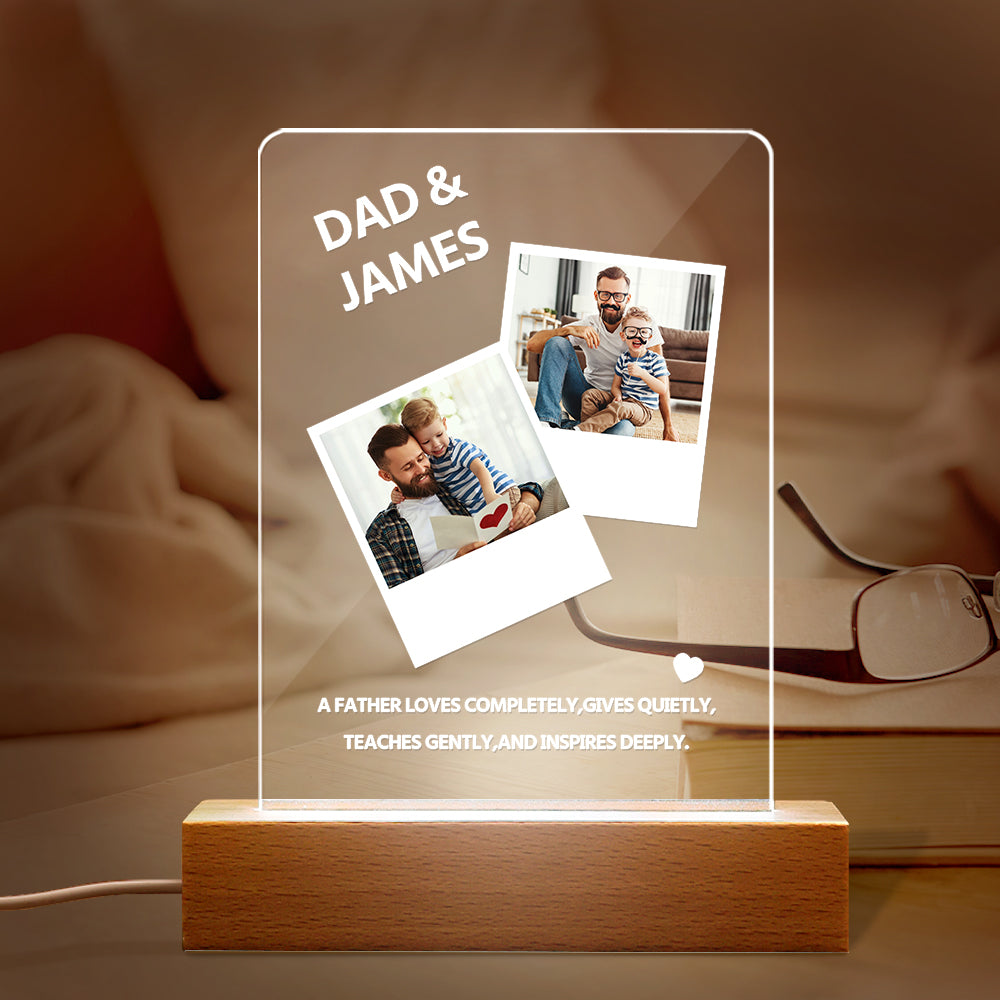 Dad Photo Night Lamp