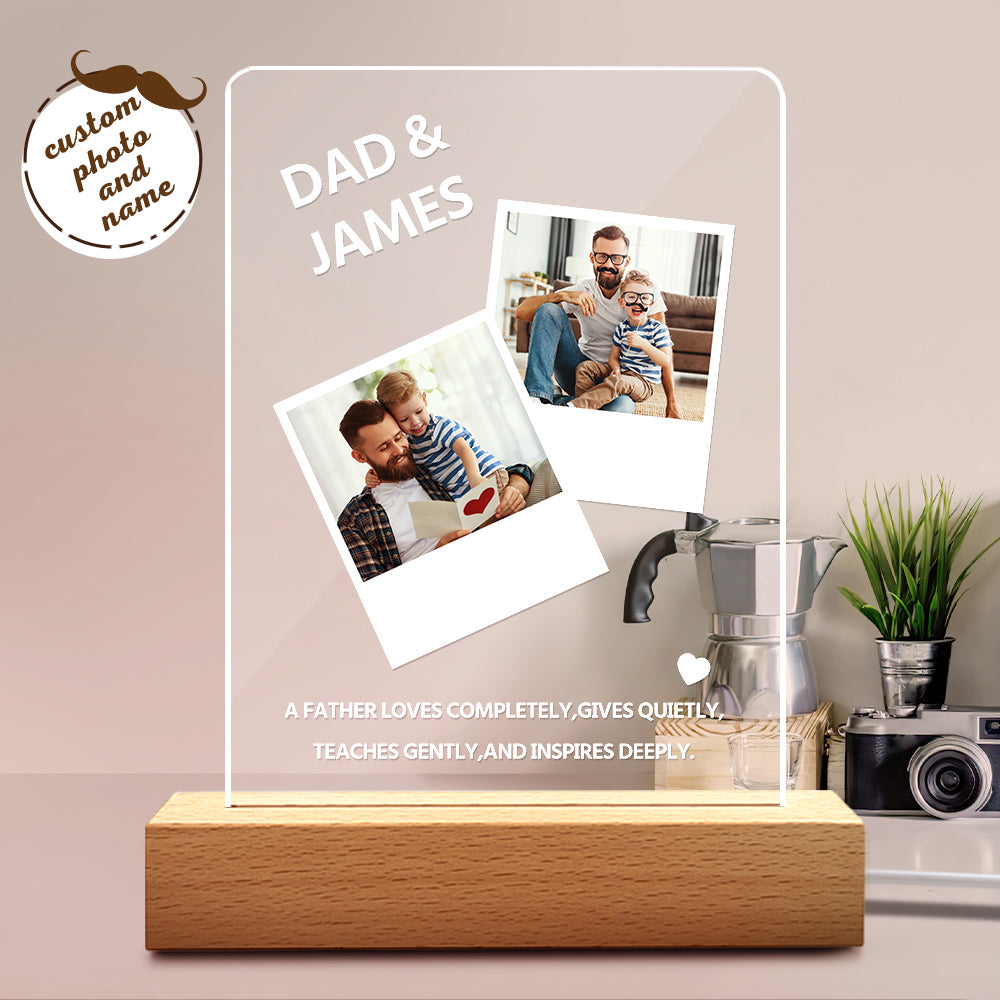 Dad Photo Night Lamp