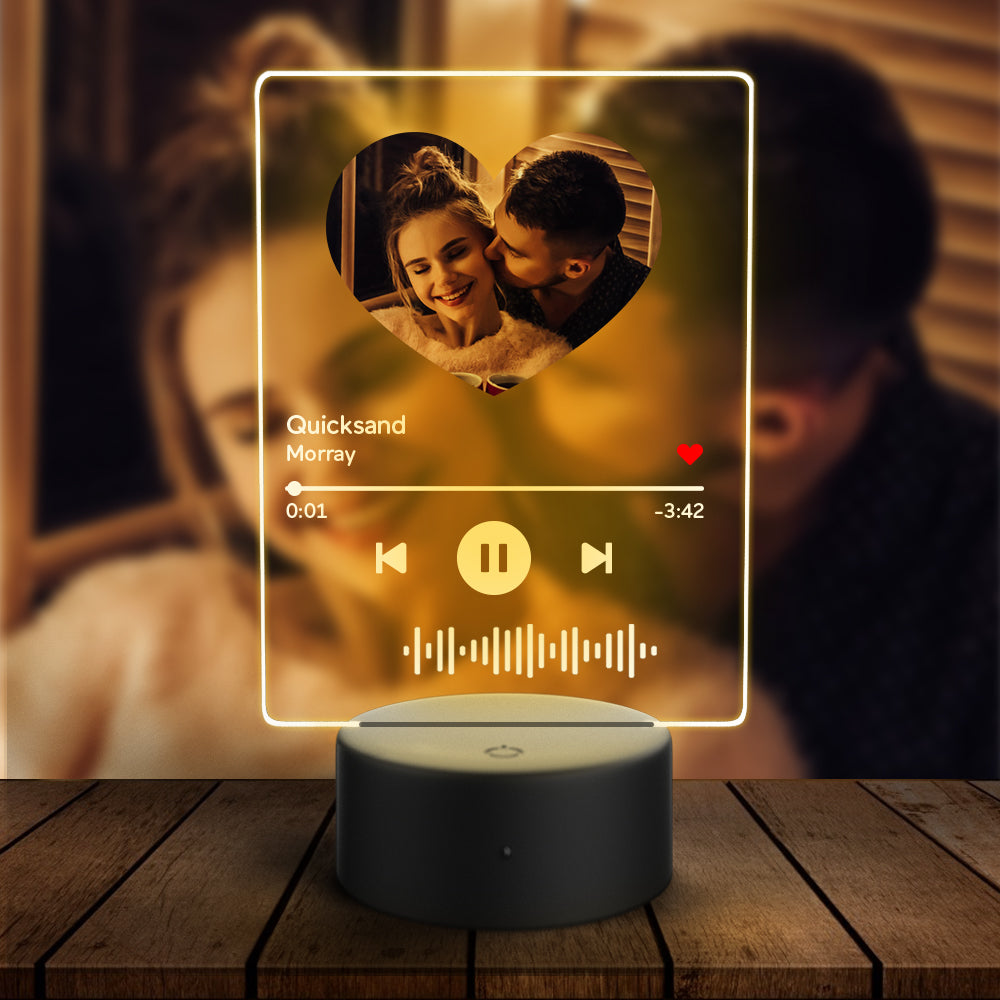 Scannable Music Heart Night Light