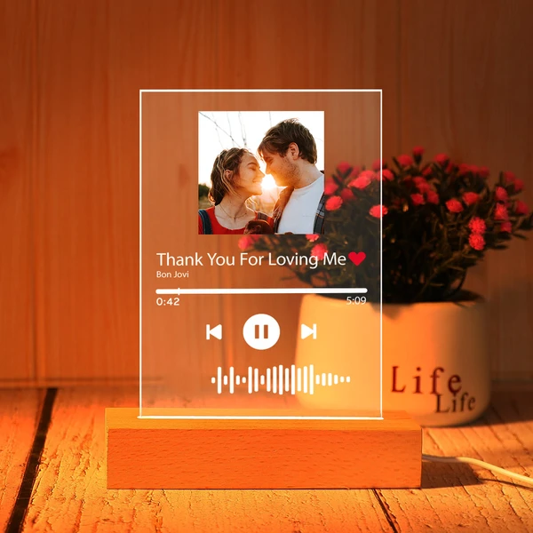 Scannable Music Glass Night Light